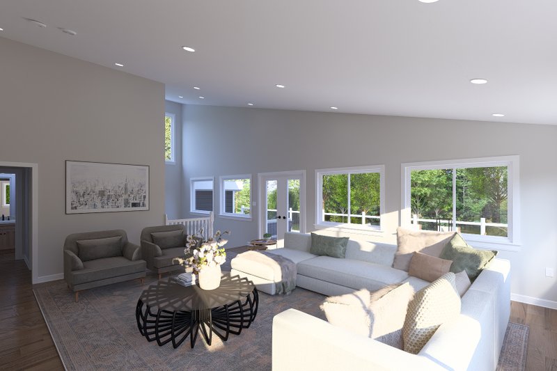 Home Plan - Interior - Family Room 3 for Modern House Plan #1060-502 - 3 bed, 3.5 bath