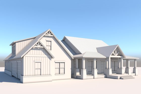 Exterior - Front Elevation 4 for Farmhouse House Plan #430-300 - 4 bed, 3.5 bath