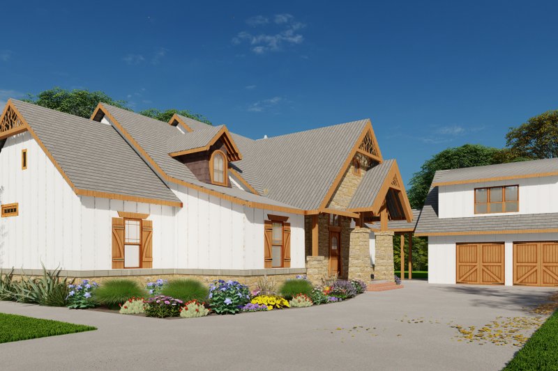 Home Plan - Exterior - Front Elevation 5 for Craftsman House Plan #54-470 - 5 bed, 4 bath