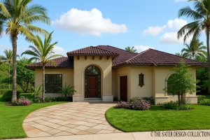 Home Plan - Mediterranean Exterior - Front Elevation Plan #930-381