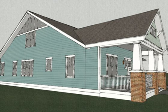 Exterior - Other Elevation for Craftsman House Plan #461-9 - 3 bed, 2.5 bath