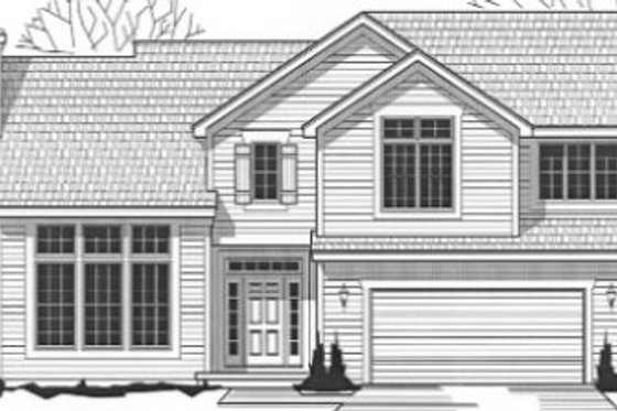 Exterior - Front Elevation for Traditional House Plan #67-804 - 3 bed, 2 bath