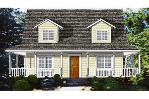 Country Exterior - Front Elevation Plan #3-286