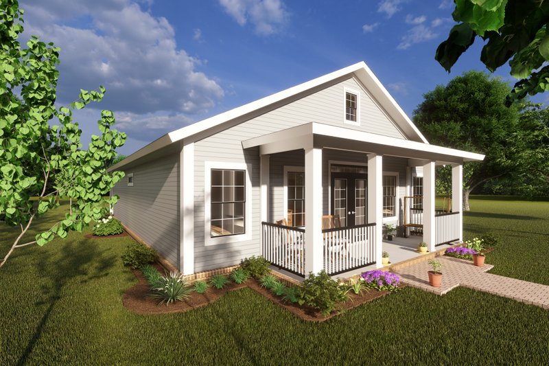Home Plan - Exterior - Other Elevation 1 for Cottage House Plan #513-2197 - 3 bed, 2 bath