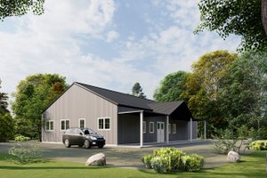 Exterior - Other Elevation for Barndominium House Plan #1107-5 - 4 bed, 3 bath