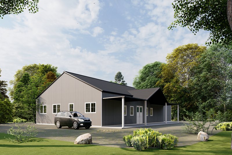 House Design - Exterior - Other Elevation for Barndominium House Plan #1107-5 - 4 bed, 3 bath