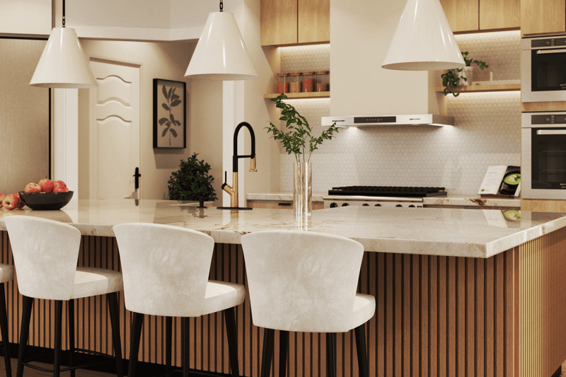 Architectural House Design - Interior - Kitchen 2 for Farmhouse House Plan #119-454 - 3 bed, 3.5 bath