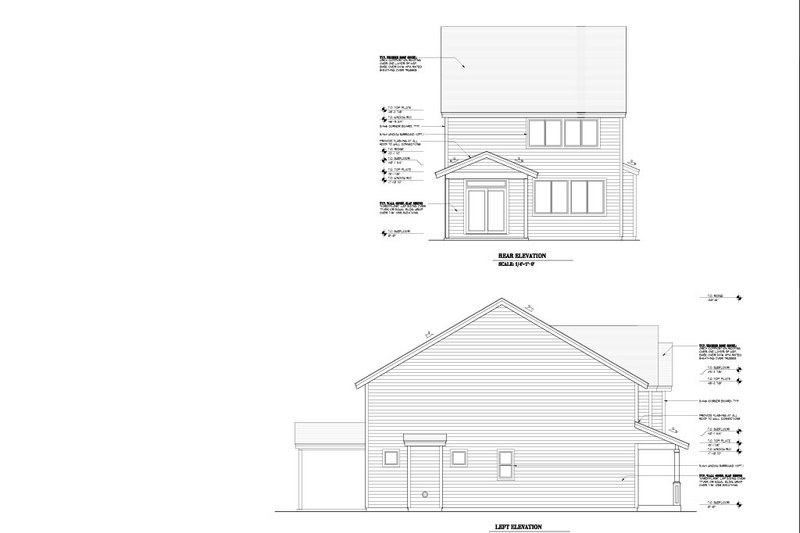 Architectural House Design - Exterior - Other Elevation 1 for Craftsman House Plan #53-705 - 4 bed, 2.5 bath
