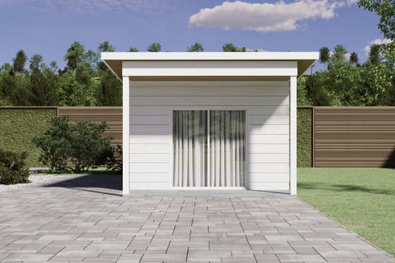 Exterior - Front Elevation 3 for Beach House Plan #1106-57, 1 bath