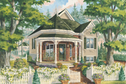 Victorian Style House Plan - 1 Beds 1 Baths 708 Sq/Ft Plan #25-4773 