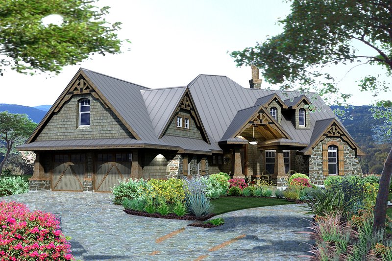 Architectural House Design - Exterior - Other Elevation 3 for Craftsman House Plan #120-175 - 3 bed, 2.5 bath