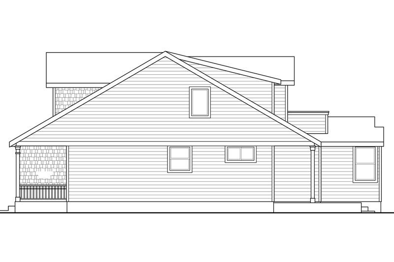 House Design - Exterior - Other Elevation 1 for Cottage House Plan #124-1036 - 3 bed, 2.5 bath