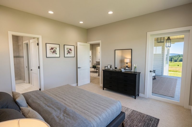 Architectural House Design - Interior - Master Bedroom for Farmhouse House Plan #51-1519 - 3 bed, 2.5 bath