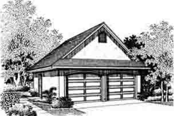 Exterior - Front Elevation for Traditional House Plan #45-257, 0 bath