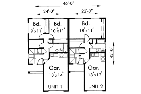 Floor Plan - Lower Floor for Traditional House Plan #303-367 - 3 bed, 2 bath