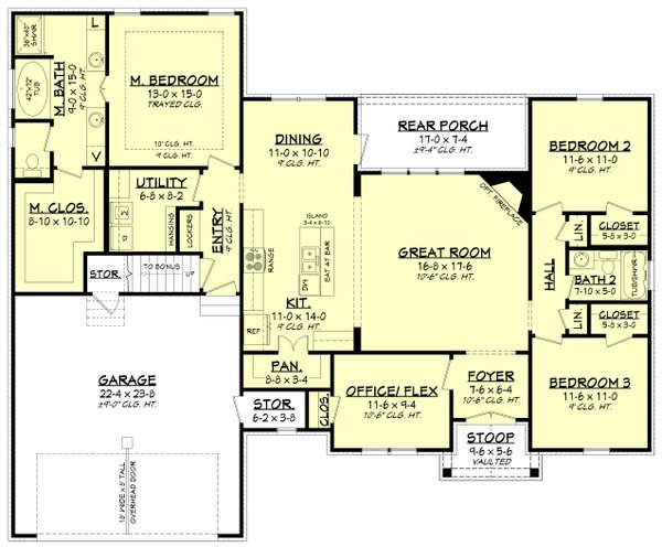 Home Plan - European Floor Plan - Main Floor Plan #430-89