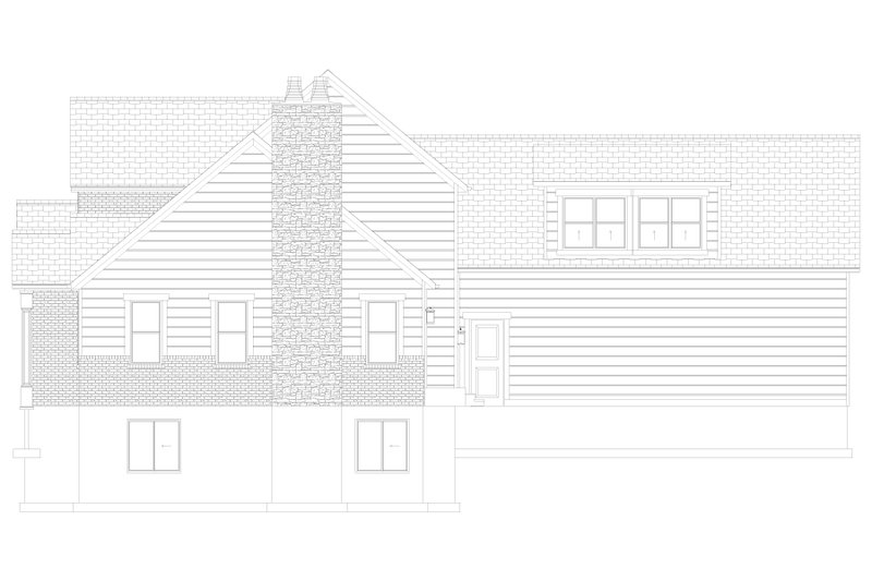 House Blueprint - Exterior - Other Elevation 3 for Farmhouse House Plan #1060-410 - 3 bed, 3.5 bath