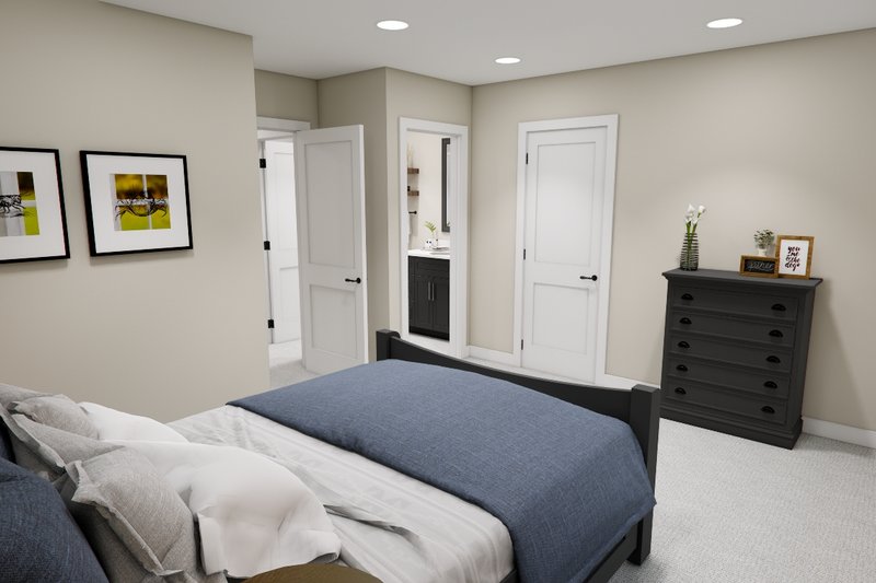 Architectural House Design - Interior - Bedroom 1 for Bungalow House Plan #51-1364 - 4 bed, 3.5 bath