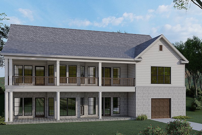 House Design - Exterior - Front Elevation 3 for Traditional House Plan #923-177 - 3 bed, 3.5 bath