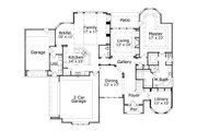 Colonial Style House Plan - 4 Beds 3.5 Baths 4295 Sq/Ft Plan #411-425 