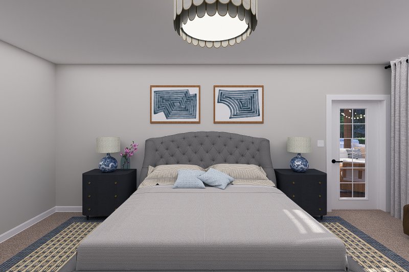 Architectural House Design - Interior - Master Bedroom 1 for Craftsman House Plan #1060-265 - 3 bed, 2.5 bath
