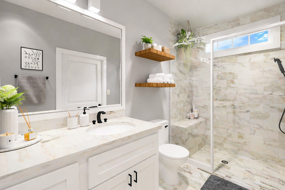 Interior - Bathroom 1 for Traditional House Plan #44-245 - 2 bed, 2 bath