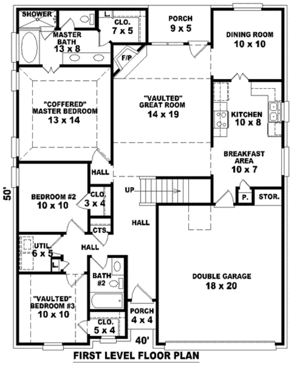 Traditional Floor Plan - Main Floor Plan #81-768