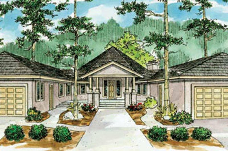 Home Plan - Ranch Exterior - Front Elevation Plan #124-729