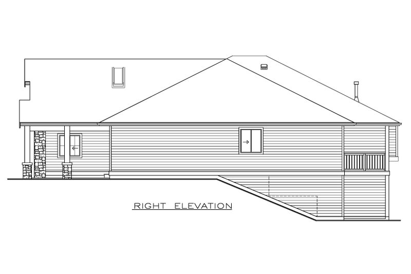 Home Plan - Exterior - Other Elevation 1 for Farmhouse House Plan #1100-73 - 3 bed, 2 bath