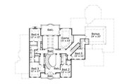 European Style House Plan - 5 Beds 4.5 Baths 6130 Sq/Ft Plan #411-458 