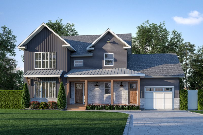 Dream House Plan - Craftsman Exterior - Front Elevation Plan #23-2760