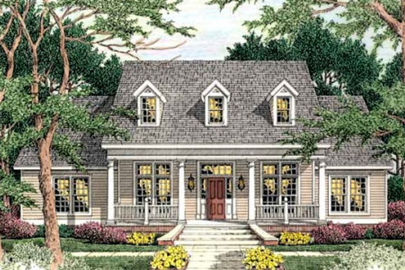 Dream House Plan - Traditional Exterior - Front Elevation Plan #406-268