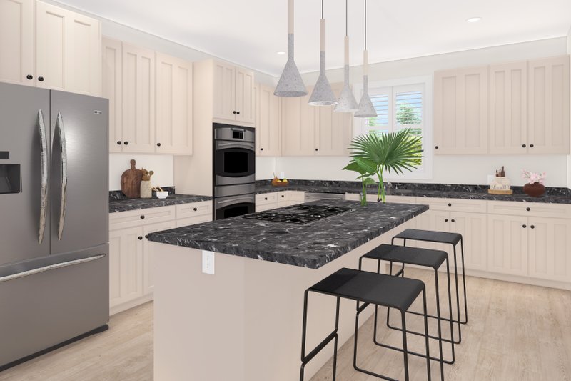 House Blueprint - Interior - Kitchen for Traditional House Plan #1060-366 - 1 bed, 1.5 bath