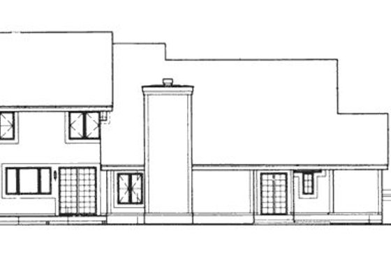 Exterior - Rear Elevation for Traditional House Plan #320-403 - 3 bed, 2.5 bath