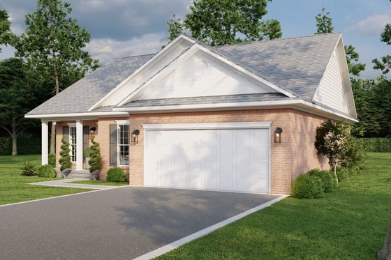 Exterior - Front Elevation 4 for Traditional House Plan #17-2511 - 4 bed, 2 bath