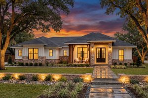 Architectural House Design - Ranch Exterior - Front Elevation Plan #430-424