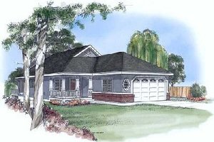 Traditional Exterior - Front Elevation Plan #409-104