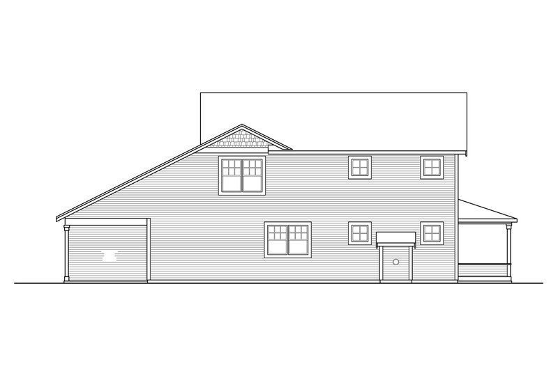 Dream House Plan - Left Side Elevation
