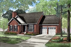 Traditional Exterior - Front Elevation Plan #17-1009