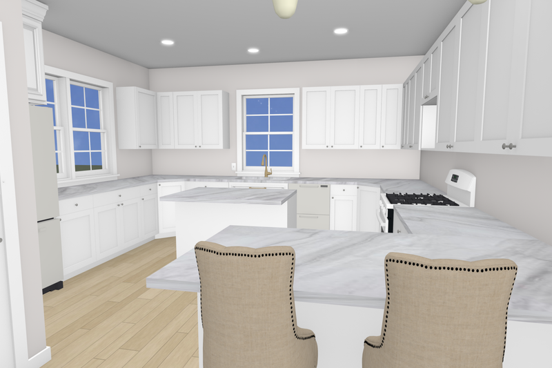 House Plan Design - Interior - Kitchen for Farmhouse House Plan #1109-29 - 2 bed, 2 bath