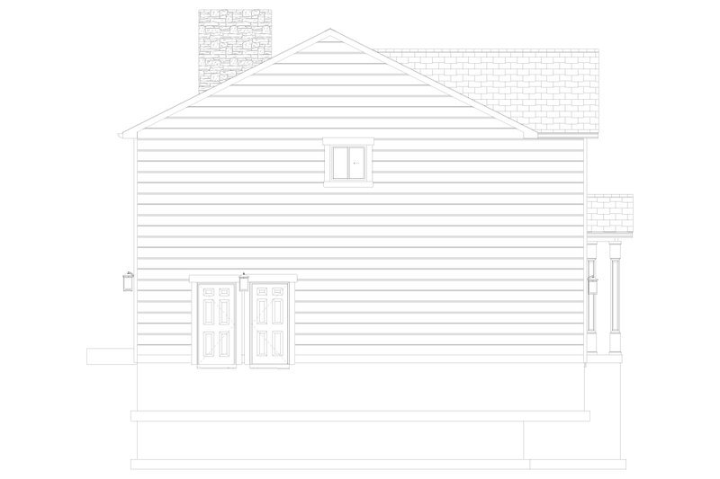 House Blueprint - Exterior - Other Elevation 3 for Traditional House Plan #1060-472 - 3 bed, 2.5 bath