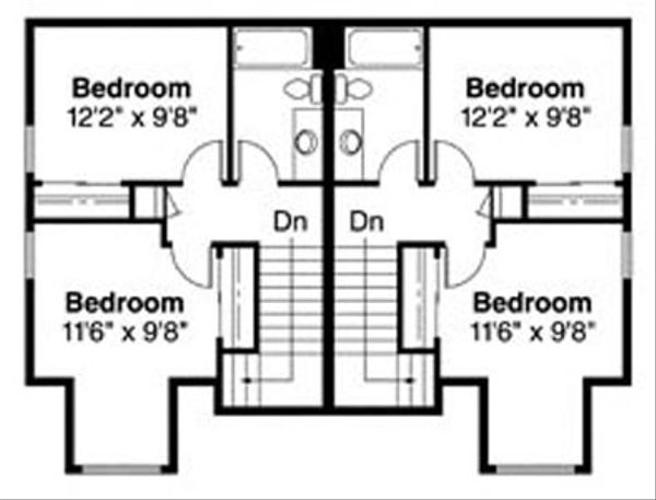 House Plan Design - Craftsman Floor Plan - Upper Floor Plan #124-808