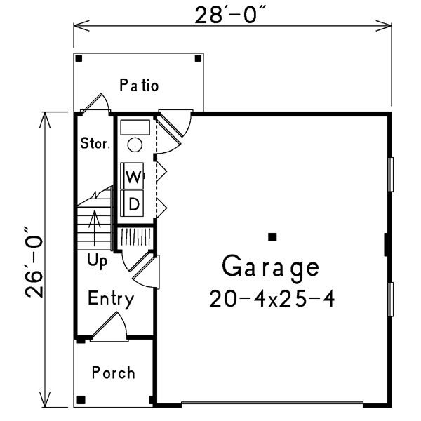 Architectural House Design - Traditional Floor Plan - Main Floor Plan #57-165