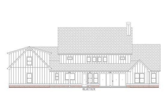 Exterior - Other Elevation 1 for Farmhouse House Plan #437-137 - 4 bed, 5.5 bath