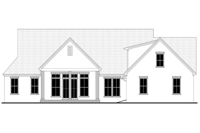 Dream House Plan - Exterior - Rear Elevation for Contemporary House Plan #430-374 - 3 bed, 3.5 bath