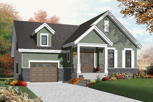 Ranch Exterior - Front Elevation Plan #23-2434