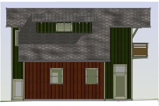 Exterior - Other Elevation 3 for Cottage House Plan #450-1 - 3 bed, 2.5 bath
