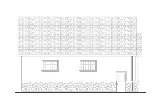 Exterior - Other Elevation for Traditional House Plan #124-1338, 0 bath
