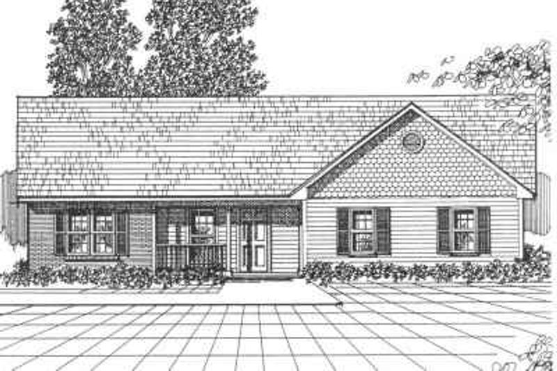 House Plan Design - Traditional Exterior - Front Elevation Plan #30-158