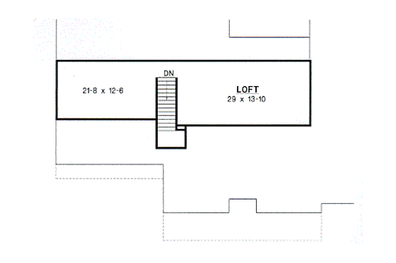 Floor Plan - Other Floor for Southern House Plan #67-678 - 3 bed, 2.5 bath